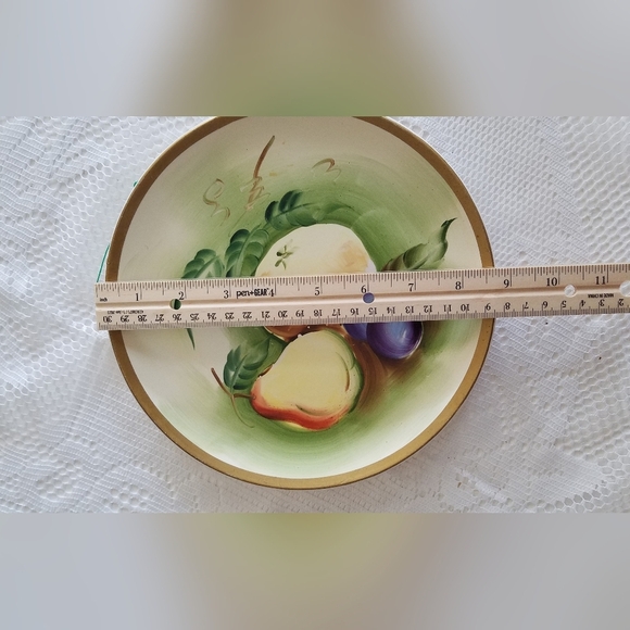 Beautiful Vintage Norleans Japan Fruit Plate Wall Decor Plaque Ready to Hang - Picture 6 of 7
